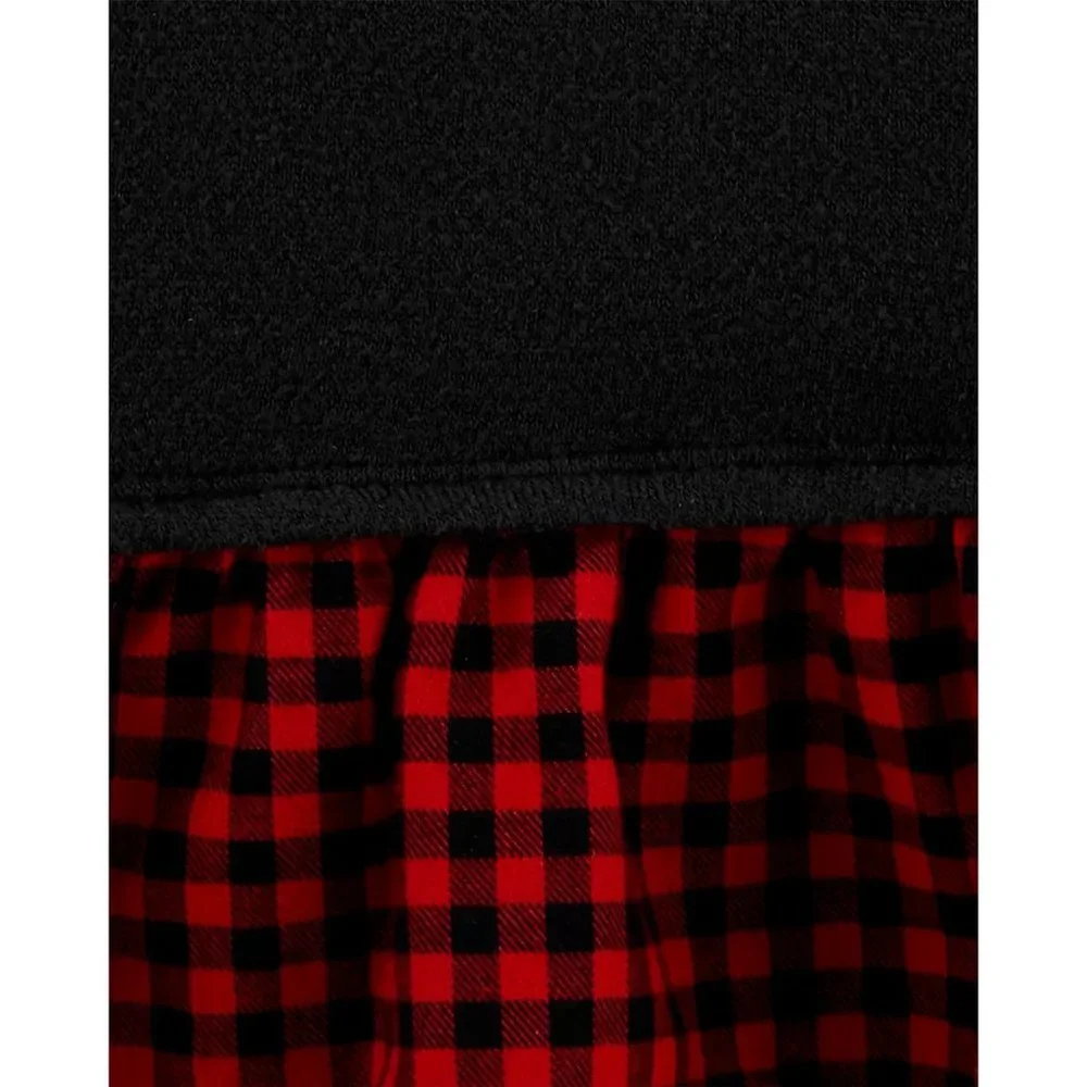 Toddler Girl Carter's 2T Red Plaid Peplum Jersey Top